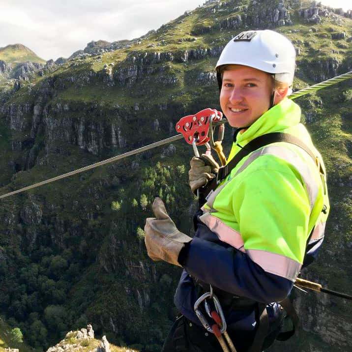 Zip-lining just outside Cape Town